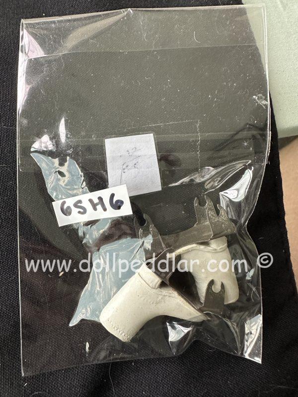 25mm Vintage White Shoes with Metal Raisers - Image 5