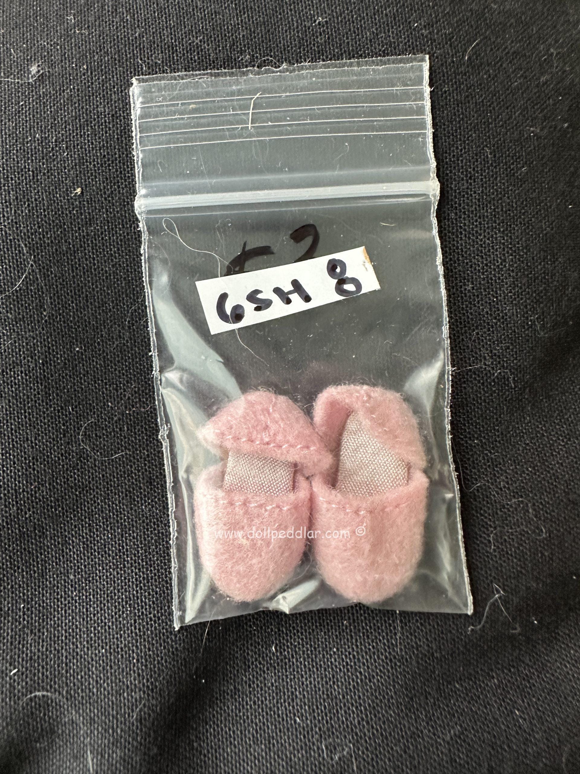 Vintage 25mm Pink Plush Slipper Shoes - Image 6