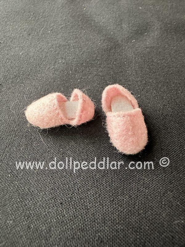 Vintage 25mm Pink Plush Slipper Shoes - Image 2