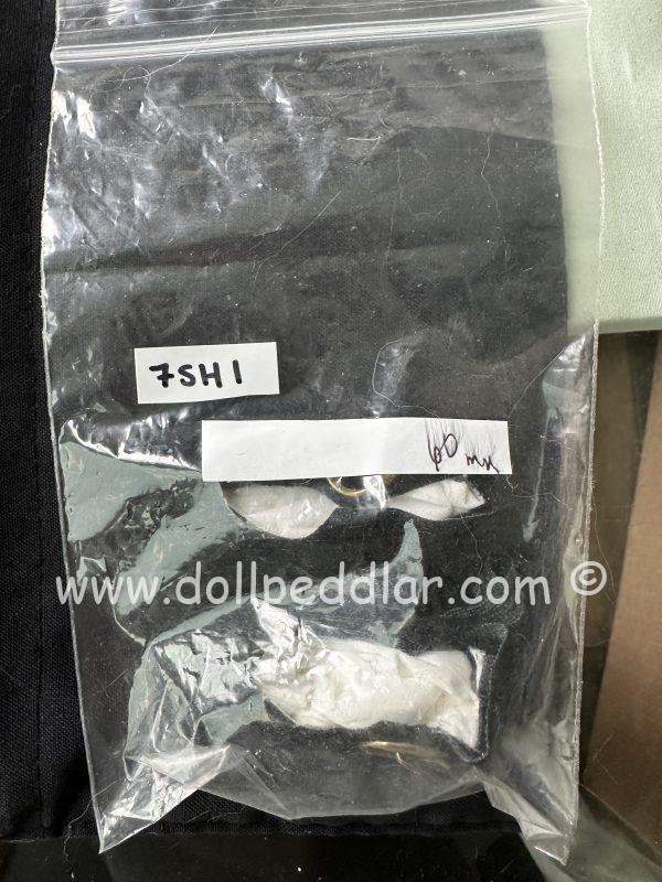 60mm Black Velvet Buckle Flats - Image 5