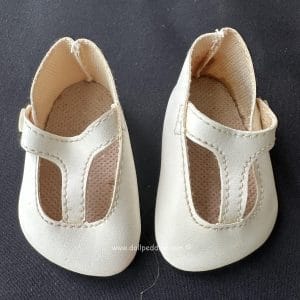 80mm White Baby Doll Shoes