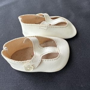80mm White Baby Doll Shoes