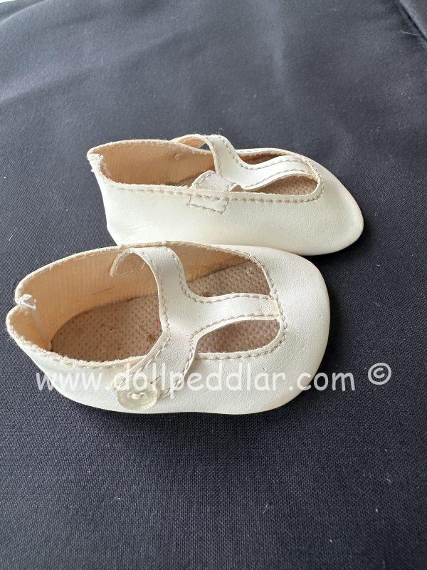 80mm White Baby Doll Shoes - Image 2