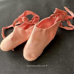 2.5″ Pink Ballerina Slippers with Ties