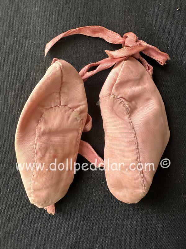2.5" Pink Ballerina Slippers with Ties - Image 5