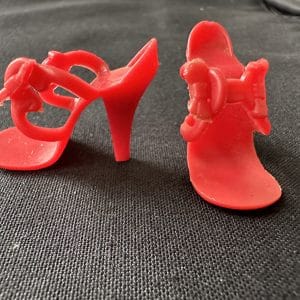 1.5″ Vintage Fashion Doll Red Heels