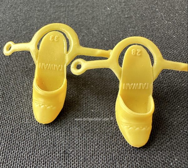 Vintage Yellow Barbie Butterfly Heels