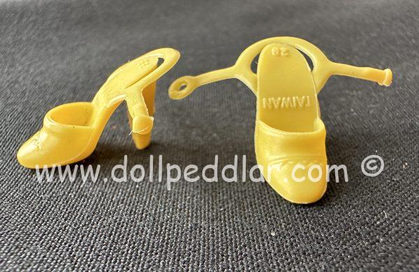 Vintage Yellow Barbie Butterfly Heels - Image 3