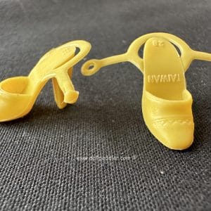 Vintage Yellow Barbie Butterfly Heels