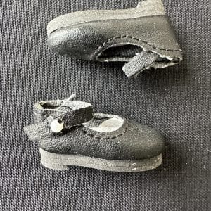 1.5″ Black Soft Leather Shoes