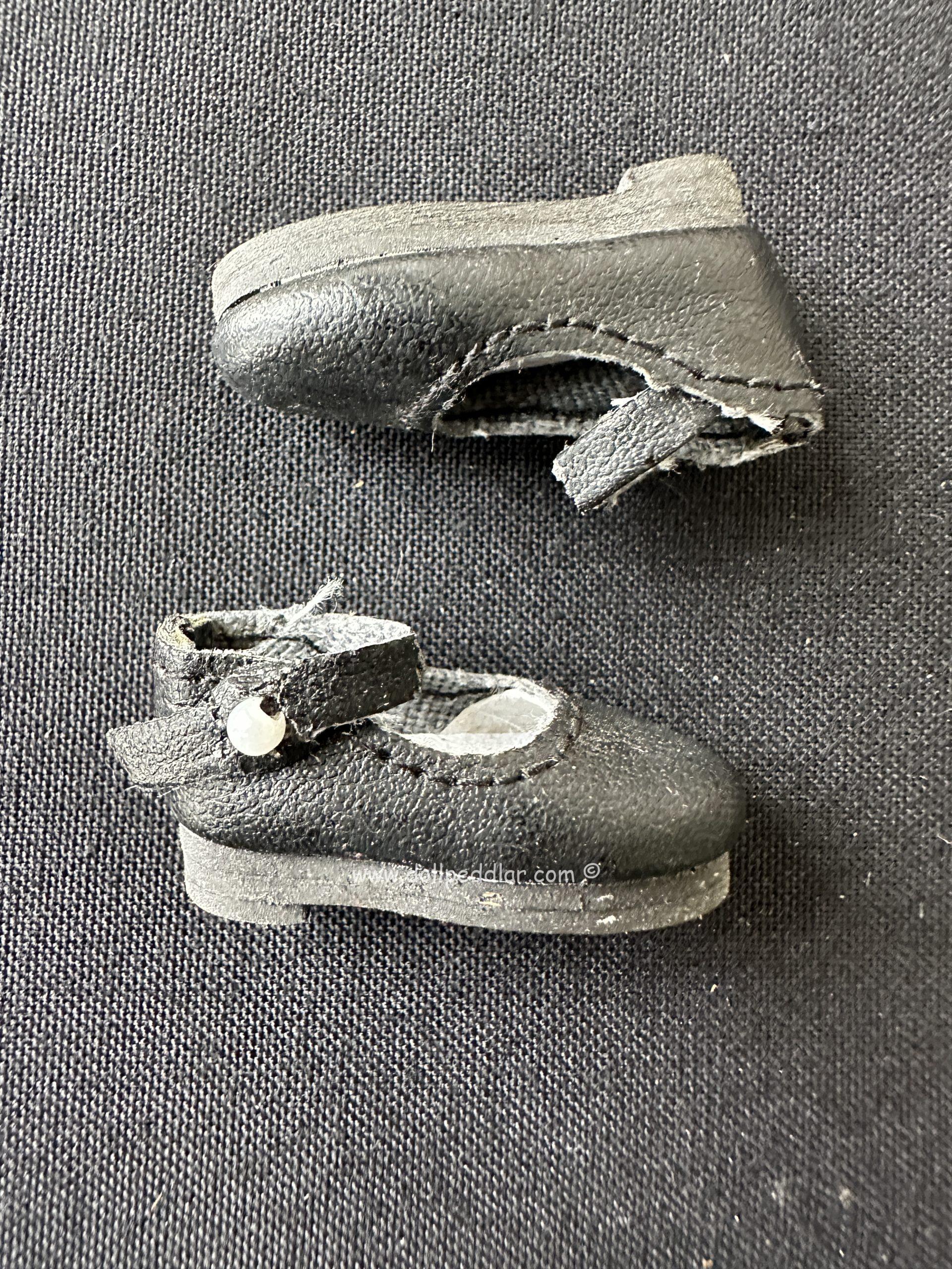 1.5" Black Soft Leather Shoes - Image 2