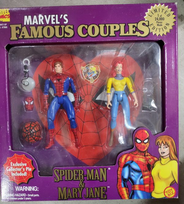 Spider-Man and Mary Jane Action Figure Set from Marvel's Famous Couples Series