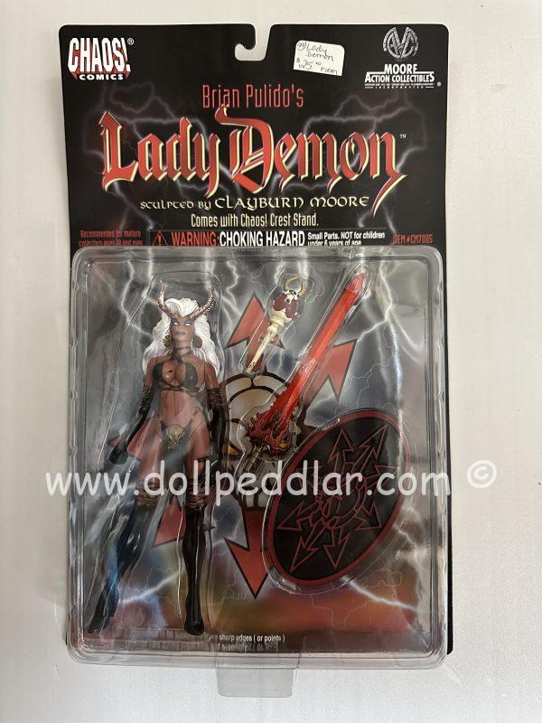 Red Lady Demon Figure by Clayburn Moore NRFB