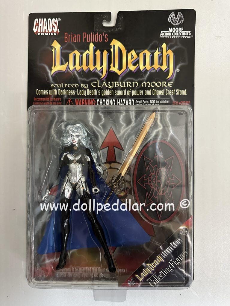 Silver Lady Death Figure by Clayburn Moore NRFB – Doll Peddlar