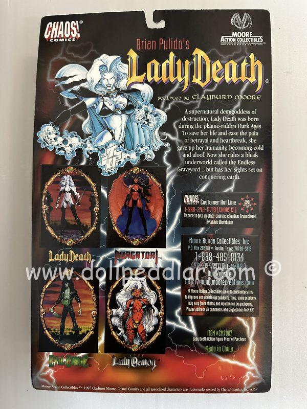 Silver Lady Death Figure by Clayburn Moore NRFB - Image 2