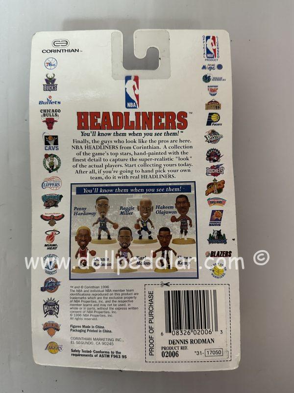 Dennis Rodman with Green Hair Figure from NBA Headliners Collection NRFB - Image 2