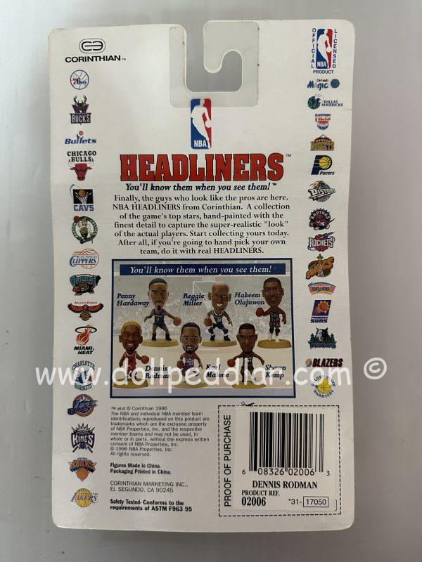 Dennis Rodman with Orange Hair Figure from NBA Headliners Collection NRFB - Image 2