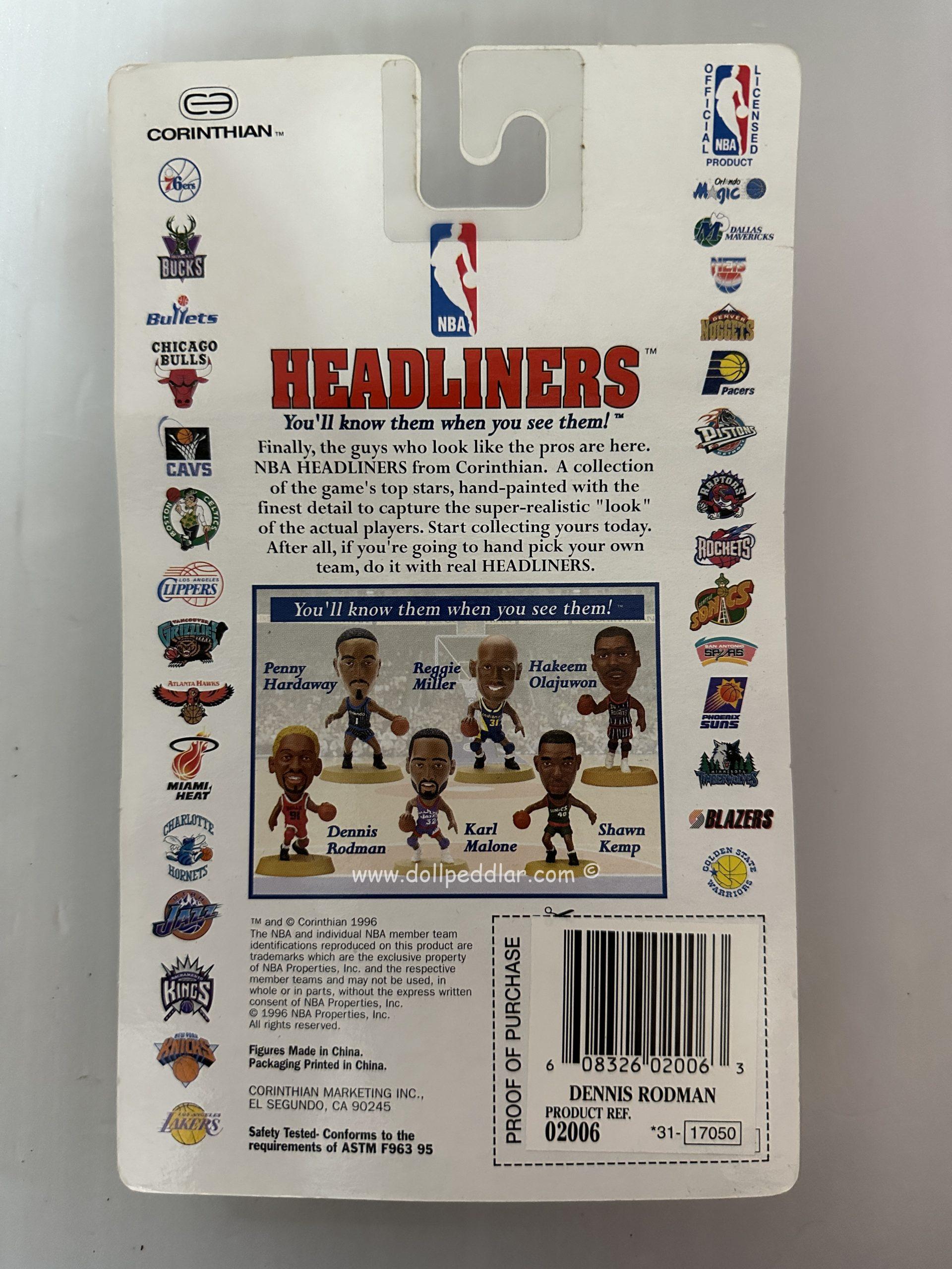 Dennis Rodman with Orange Hair Figure from NBA Headliners Collection NRFB - Image 2