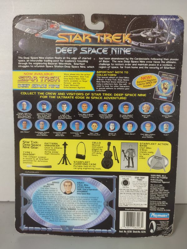 Chief Miles O'Brien Action Figure from Star Trek Deep Space Nine NRFB - Image 2