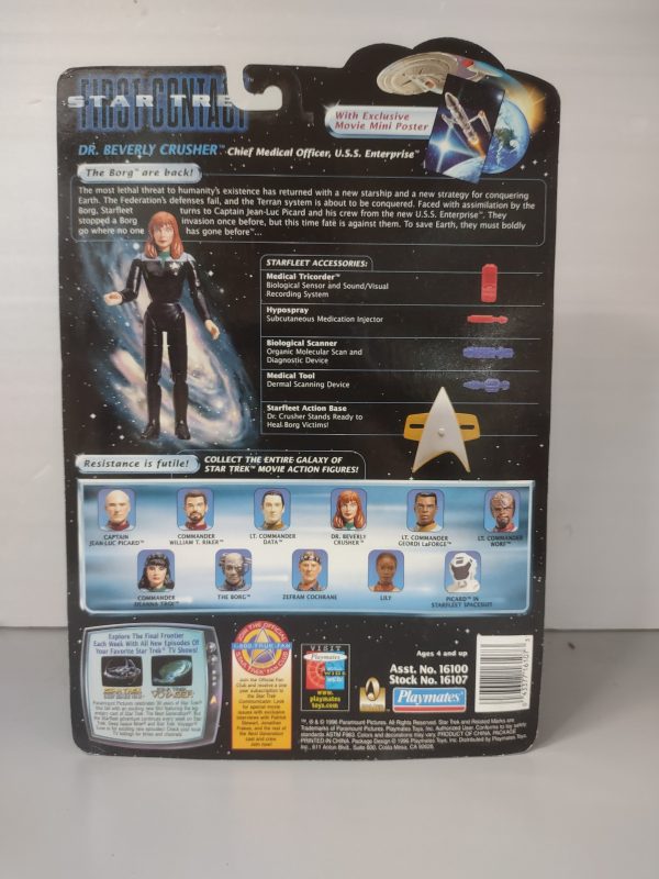 Dr. Beverly Crusher Figure from Star Trek First Contact Movie NRFB - Image 2