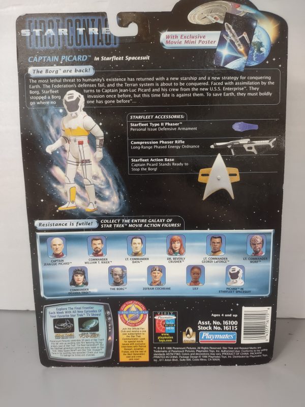 Captain Picard Action Figure from Star Trek First Contact Movie NRFB - Image 2