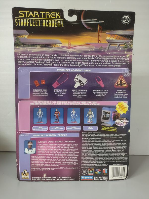 Cadet Geordi LaForge MOC - Star Trek Starfleet Academy Action Figure NRFB - Image 2
