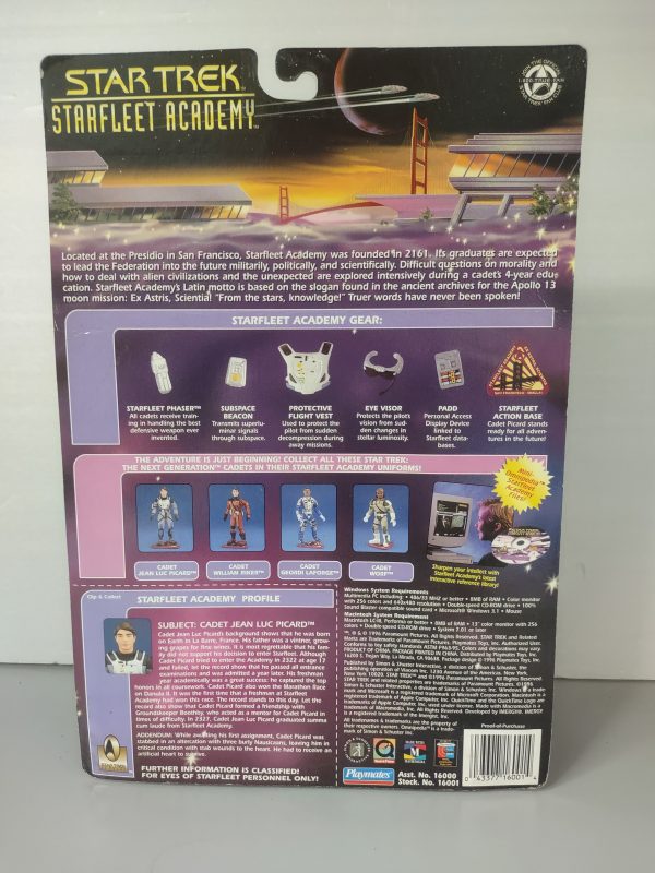 Cadet Jean Luc Picard Action Figure - Star Trek Starfleet Academy NRFB - Image 2
