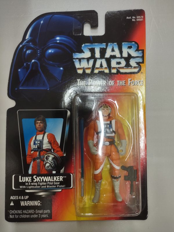 Luke Skywalker in Pilot Gear Action Figure from Star Wars The Power of the Force Series NRFB
