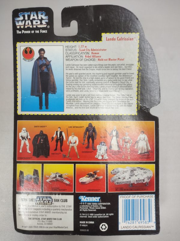 Lando Calrissian Action Figure from Star Wars The Power of the Force Series NRFB - Image 2