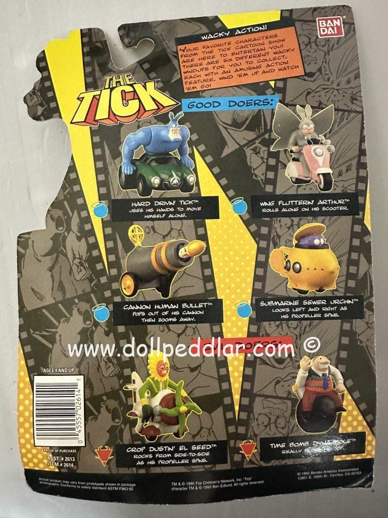 Hard Drivin’ Tick Figure from The Tick Collection NRFB – Doll Peddlar