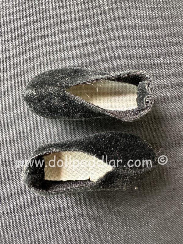 35mm Black Velvet Shoes - Image 2