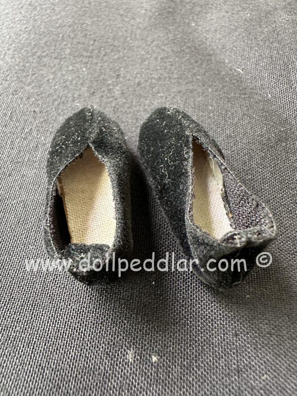35mm Black Velvet Shoes - Image 3