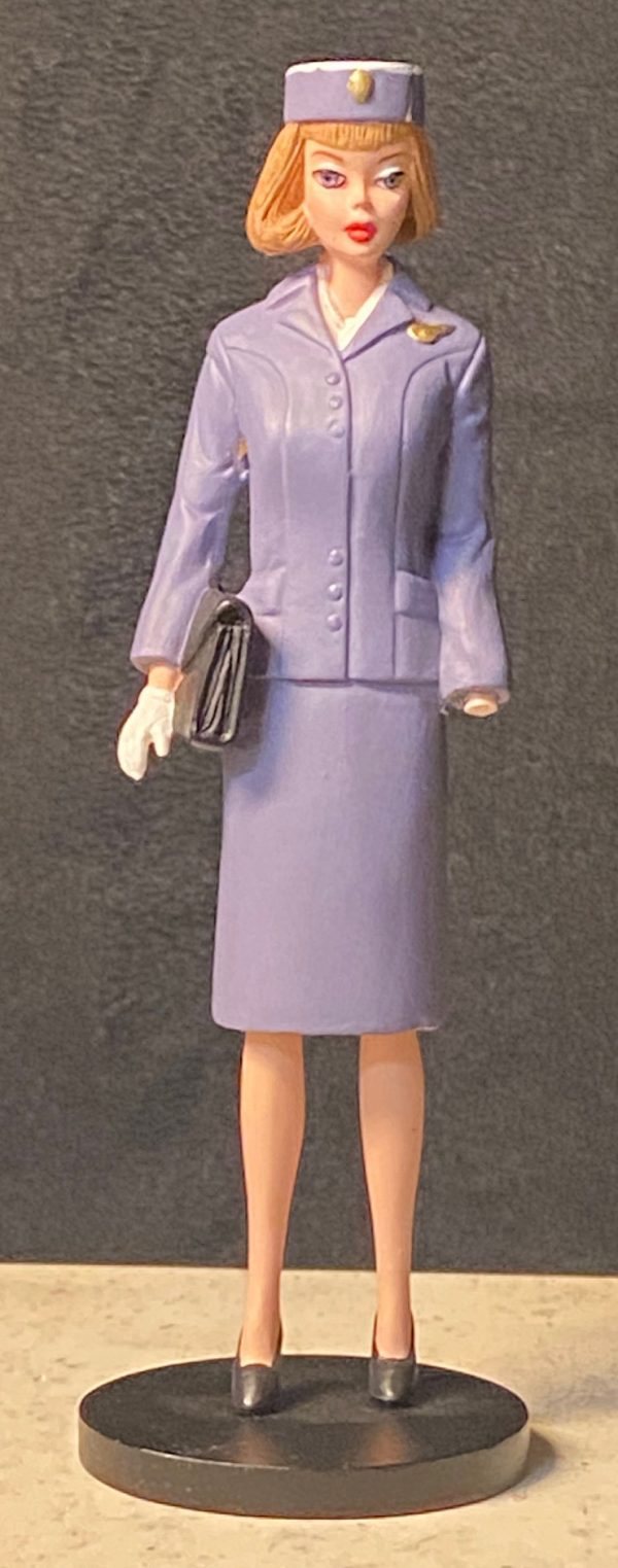 Danbury Mint Classic Barbie Pan Am Stewardess Figurine 6" NO BOX/DAMAGED