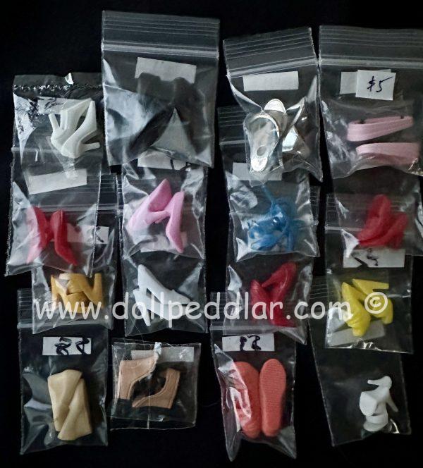 Grab Bag of 4 Pairs of Random Barbie Shoes