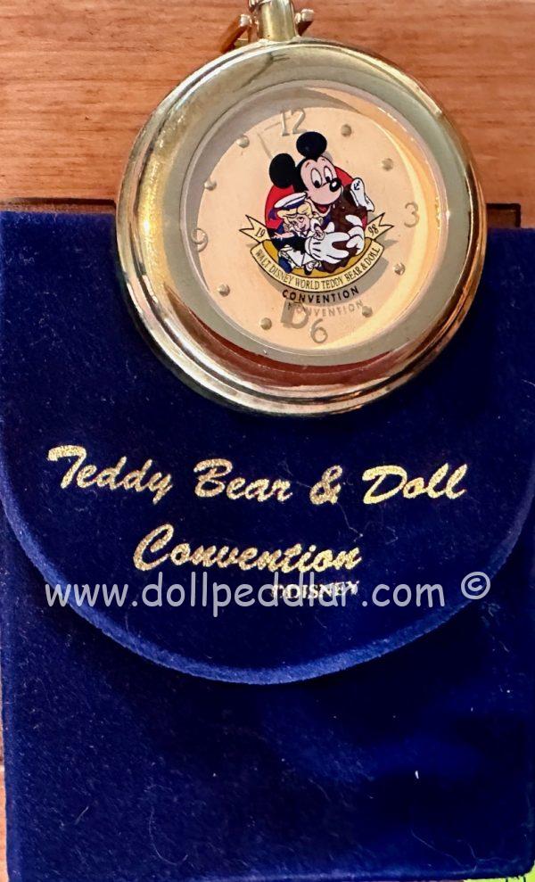 WDW Teddy Bear & Doll Convention MICKEY Pocket Watch in 'velvet' pouch