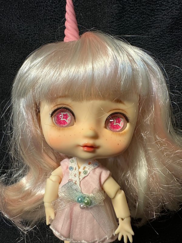 Mudoll Mini Dotory Bonbon Sugar Unicorn Pink Full Set 13cm (6")