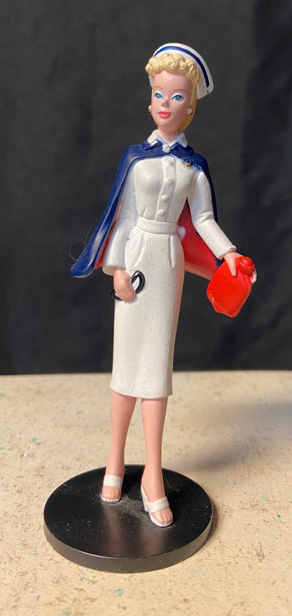 Enesco Nurse Barbie Figurine 4"
