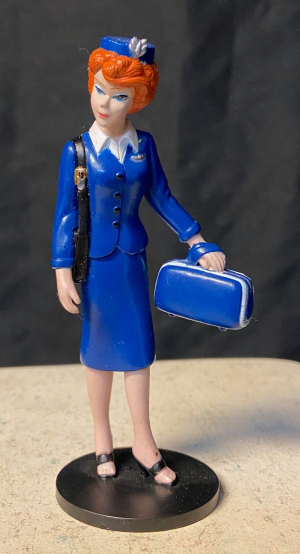 Enesco Pan Am Stewardess Barbie Figurine 4"
