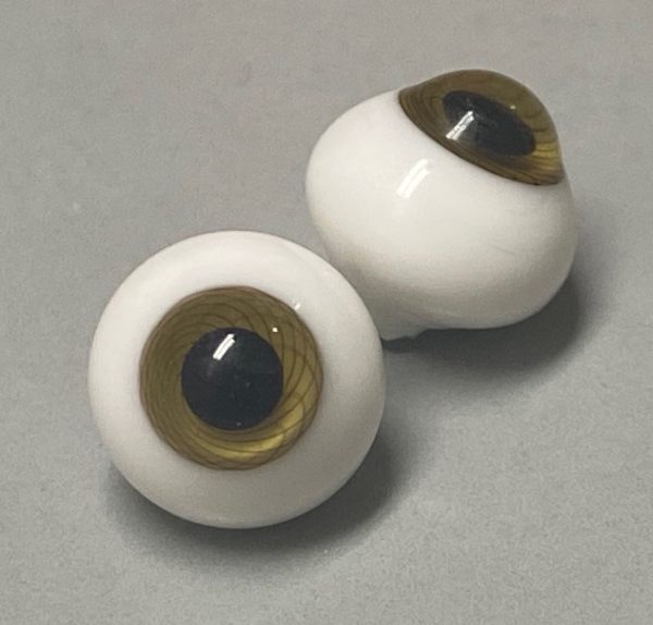 Round Glass Eyes (Golden) 8mm