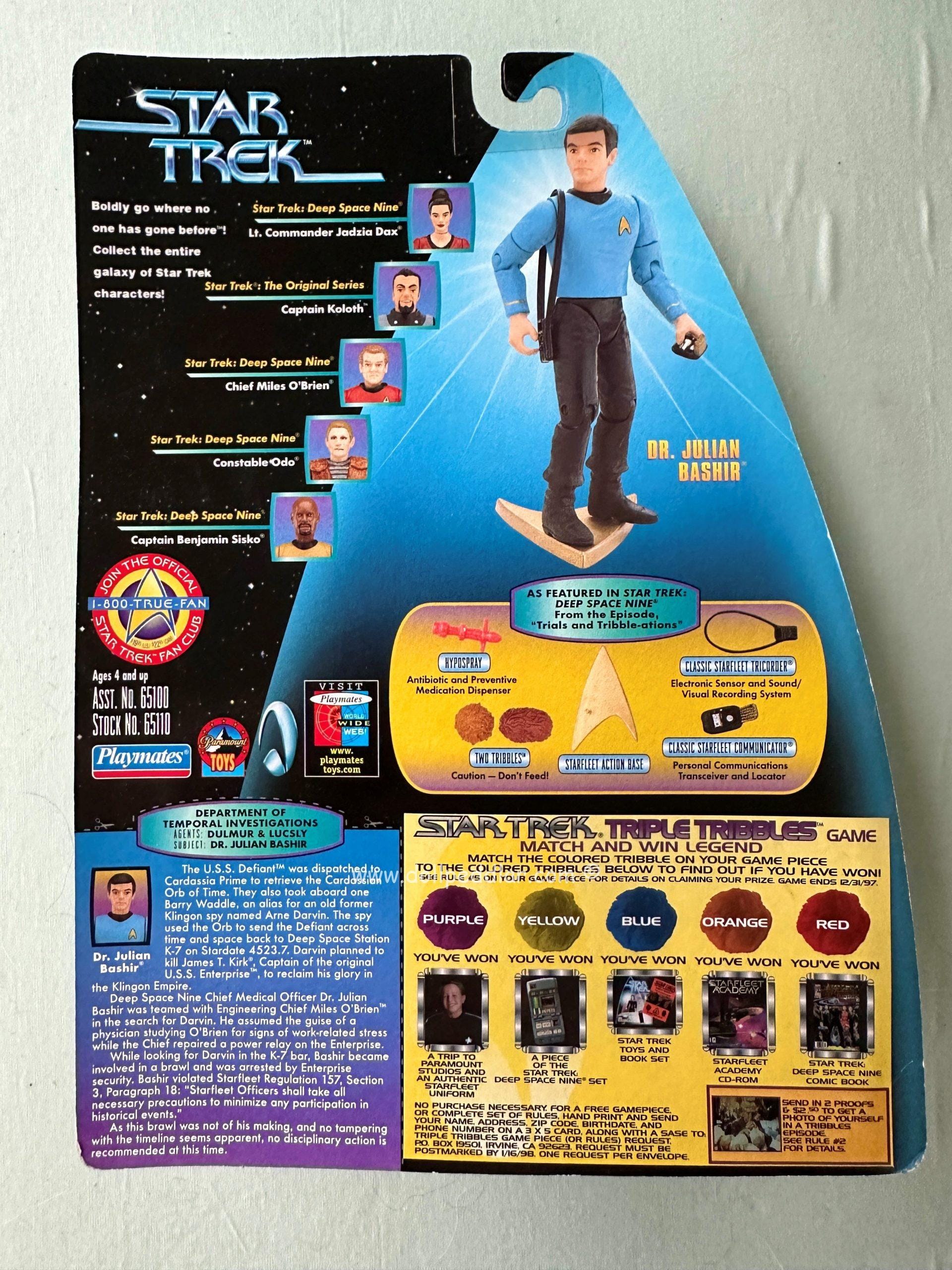 Dr. Julian Bashir Action Figure - Star Trek Warp Factor Series NRFB - Image 2