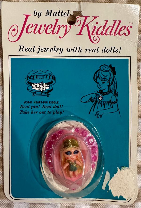 Vintage Mattel Jewelry Kiddles Heart Pin Kiddle NEW IN PACK #3741