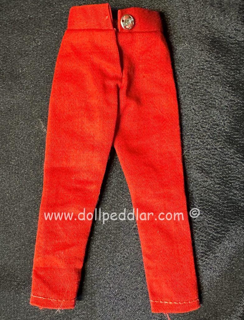 6 Vintage Red Doll Pants Doll Peddlar