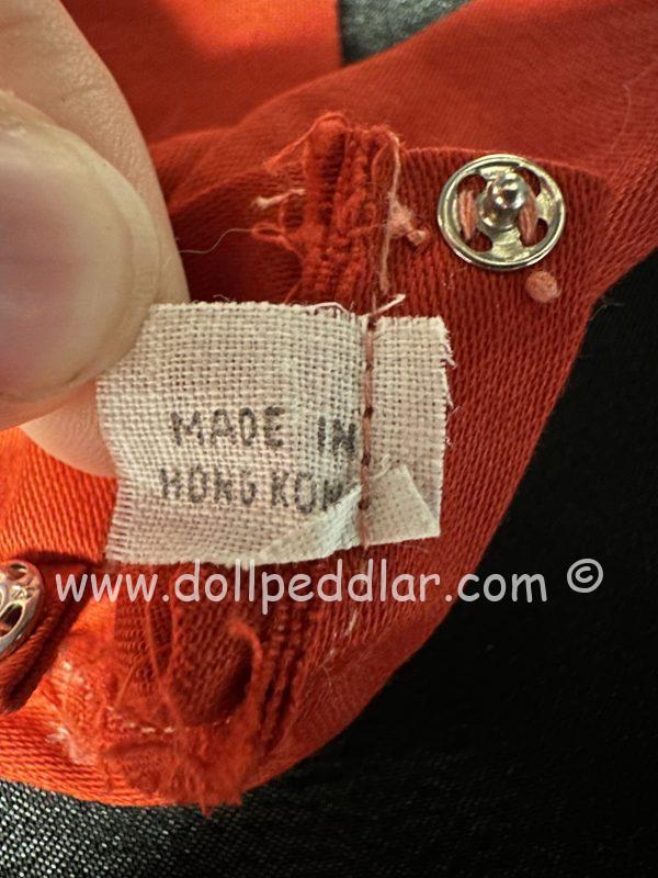 6" Vintage Red Doll Pants - Image 3