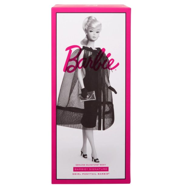 HRM88 Platinum Swirl Pony Barbie wearing Black Magic Reproduction Barbie Signature Collection - Image 8