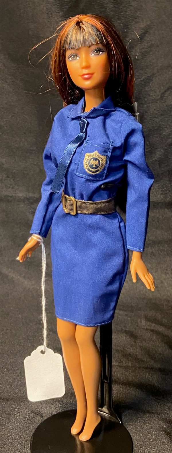 Latina Barbie Dressed in Cool Career K9Cop Outfit