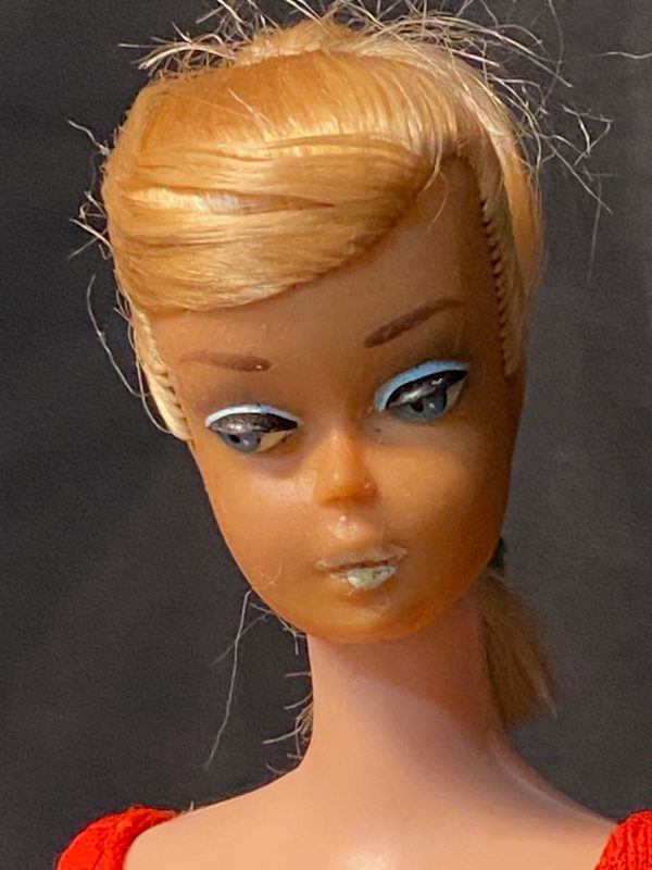 Vintage Blonde Swirl Ponytail Barbie in Swimsuit NO BOX - Image 2