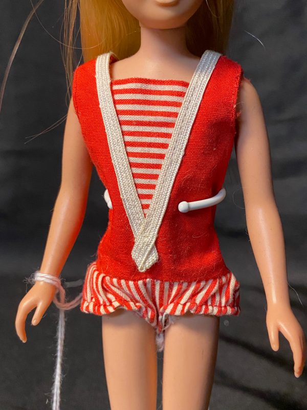 Vintage 1960's Platinum Skipper w/Original Swimsuit & Headband NO BOX - Image 3