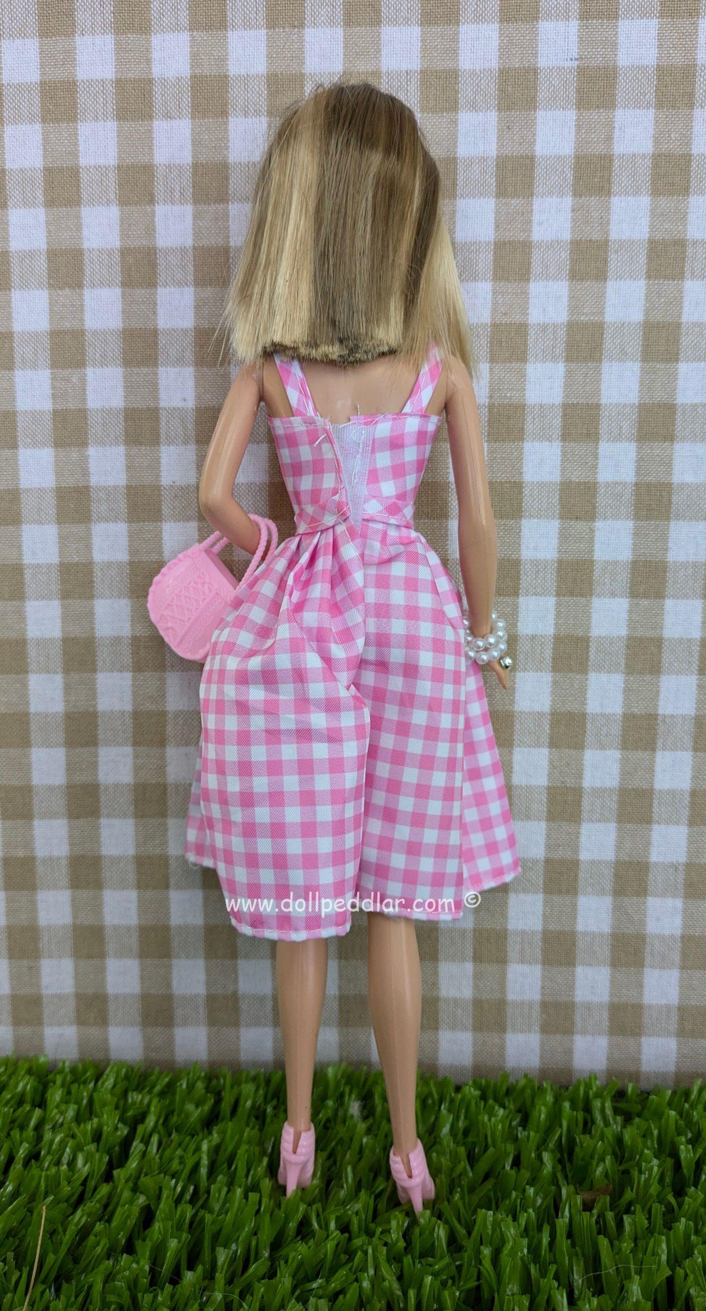 Barbie Dressed in Pink Gingham Dress - Image 6
