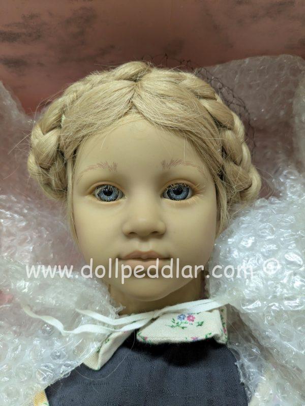Annette Himstedt Ellen  26" BAREFOOT CHILDREN COLLECTION human hair; mouth blown glass eyes..never removed from box in shipper
