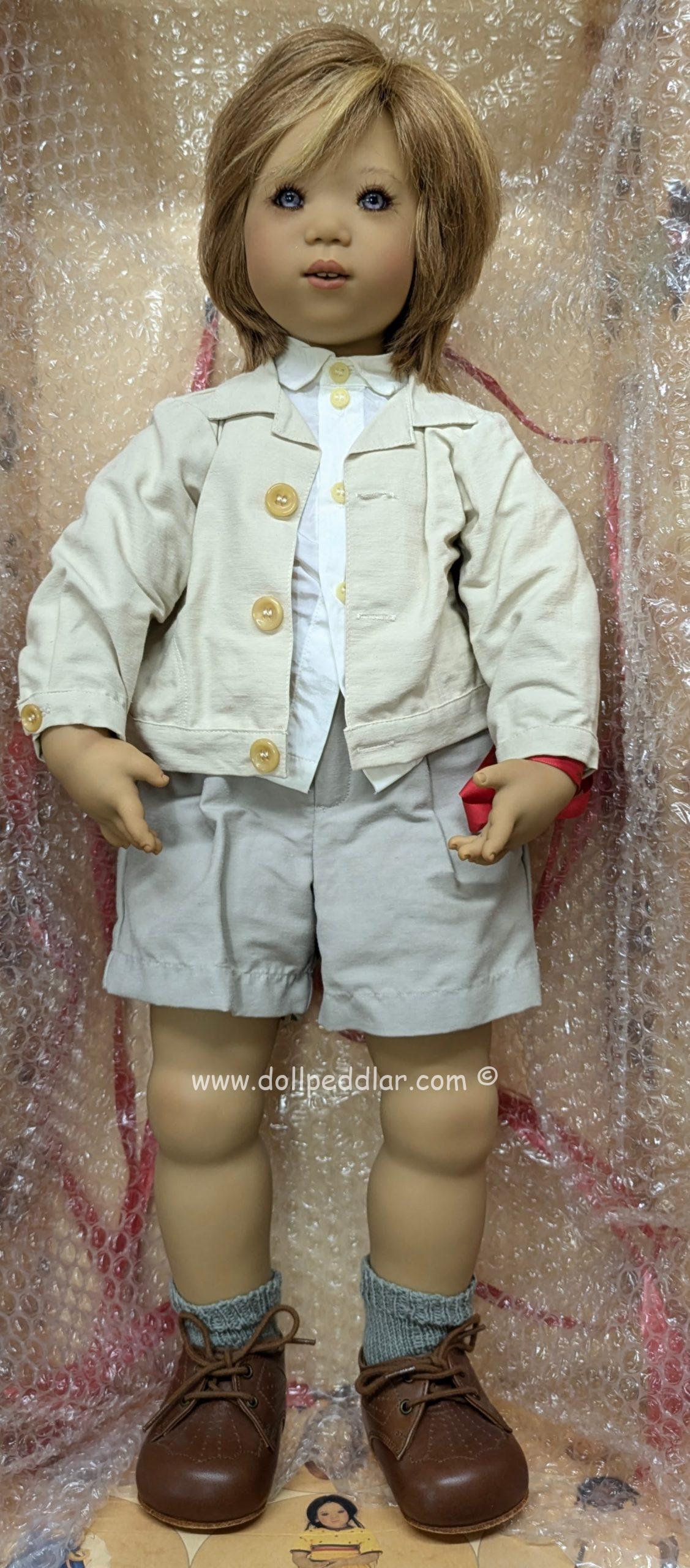 Annette Himstedt EMIL CLUB DOLL Never removed from box in shipper. coa - Image 2
